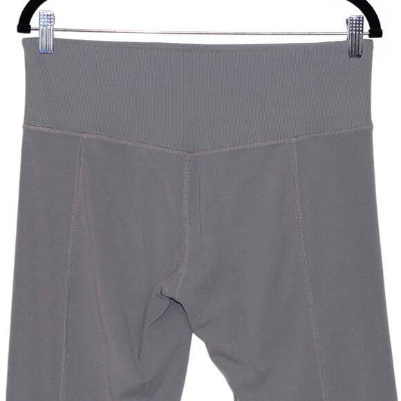 Athleta Side Slit Grey Yoga Pants Size Large - Picture 7 of 9